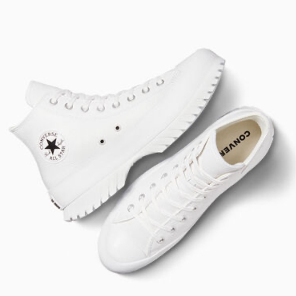 Converse White Genuine Leather Chuck Taylor All Star Lugged 2.0 - Picture 6 of 8